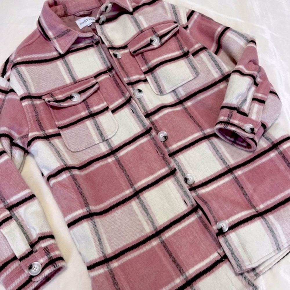 giant tiger my style viral lined plaid shacket